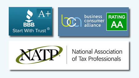 Accreditation BBB, Business Consumer Alliance, National Association of Tax Professionals